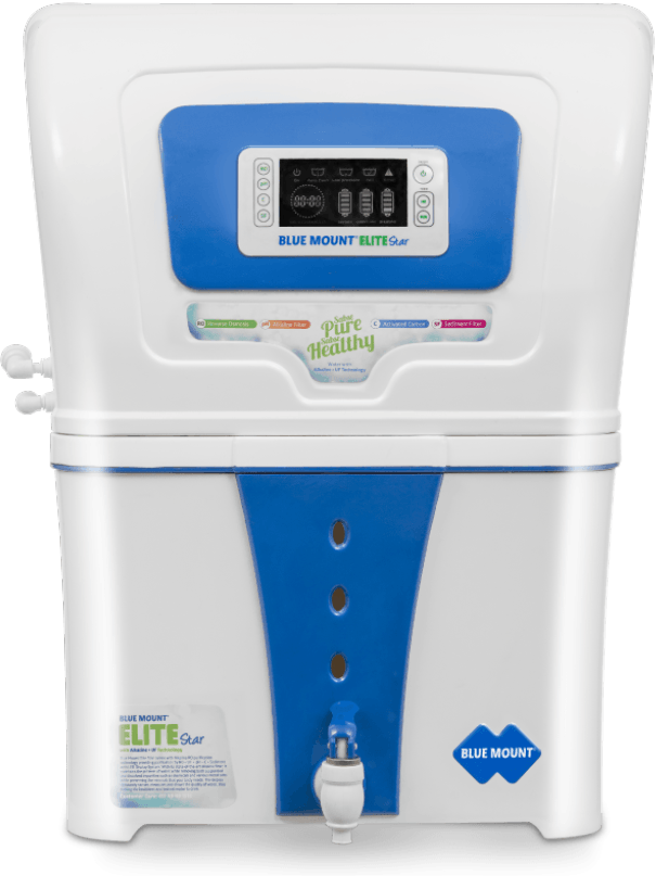 Blue Mount Elite Star - Alkaline RO + UV + LED Display Blue Mount Elite Star. Alkaline RO + UV + LED Display Water Purifier | Water Filter