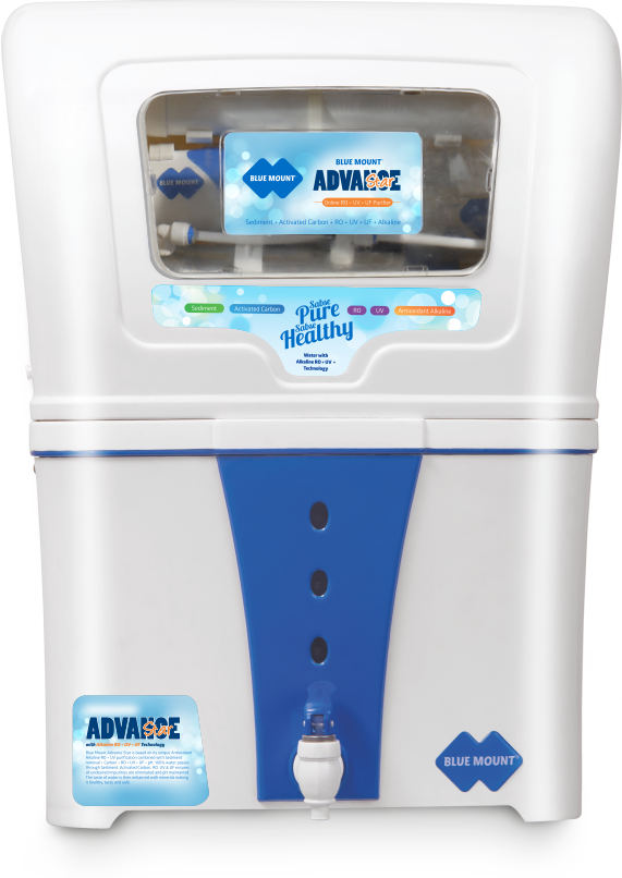 Blue Mount Advance Star - Alkaline RO + UV + UF Water Purifier | Water Filter