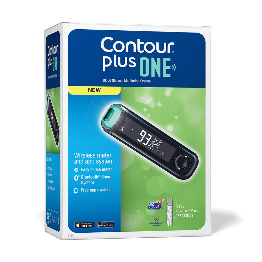 Contour Plus One Blood Glucose Monitoring System Glucometer