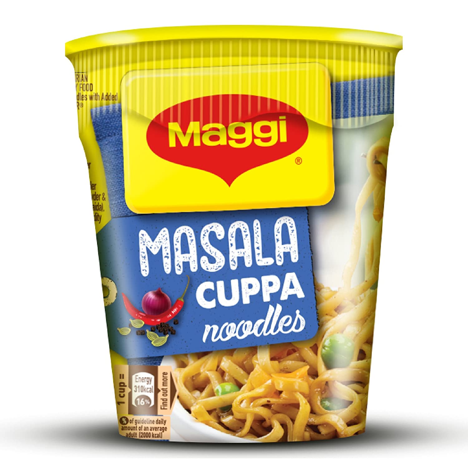 Maggi Cuppa Mania Instant Noodles Masala, 70g x 48pcs