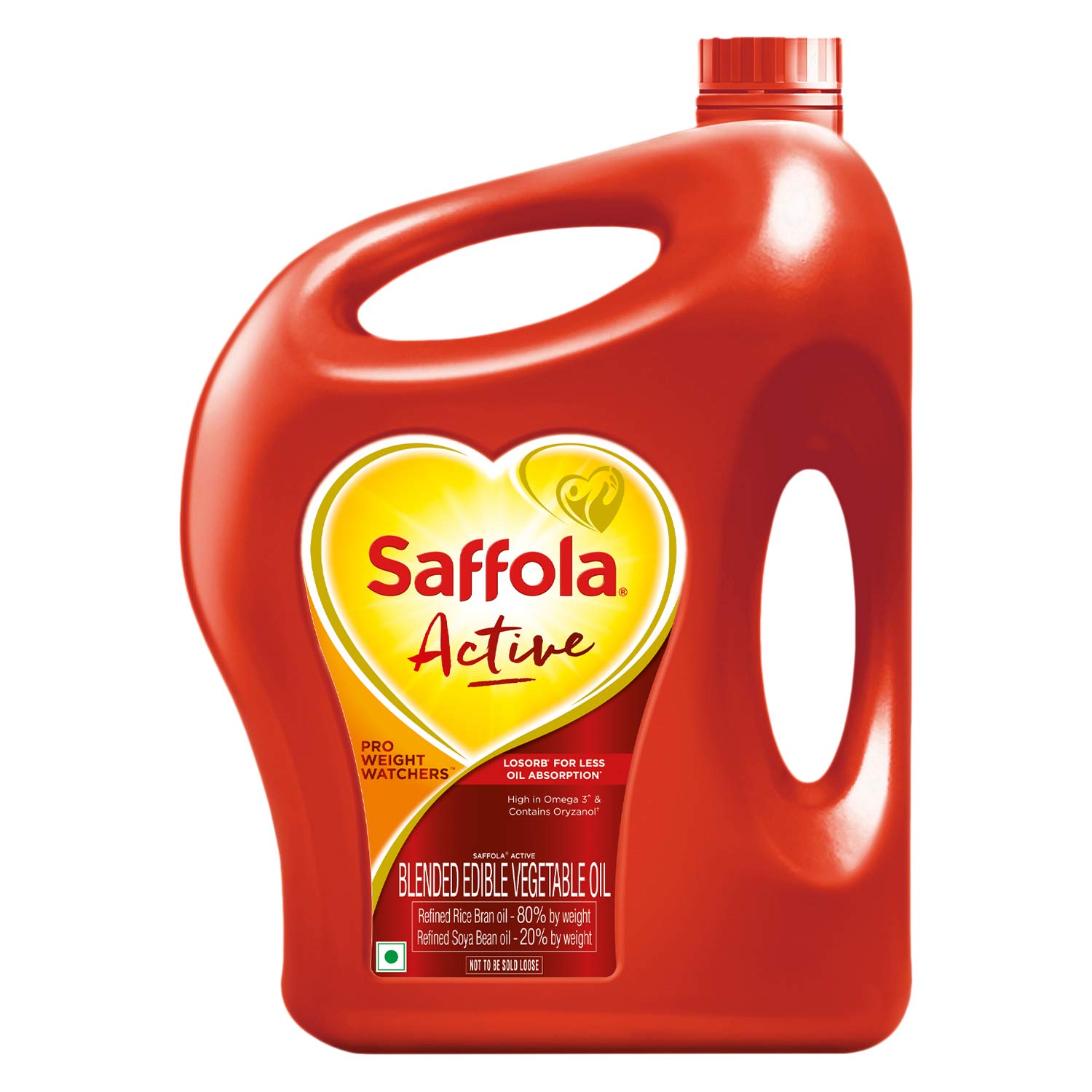 Saffola Active, Pro Weight Watchers Edible Oil, 5ltr x 4pcs