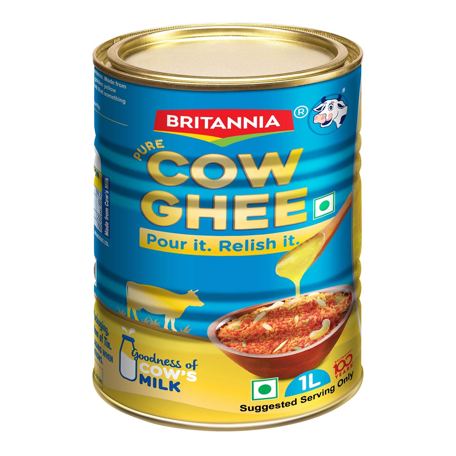 Britannia Cow Ghee, 1ltr x 18pcs @ Nu. 560/-