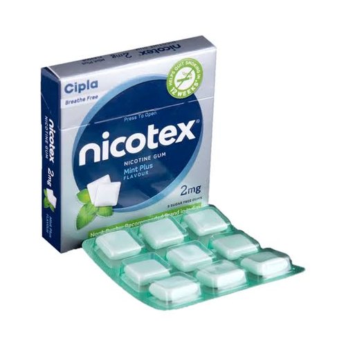 Nicotex Nicotine Gum, Mint Plus | 2mg, For Less Than 20 Cigarettes a Day