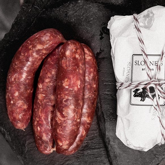 Sloane's Beef & Onion Sausage, 500g, Frozen