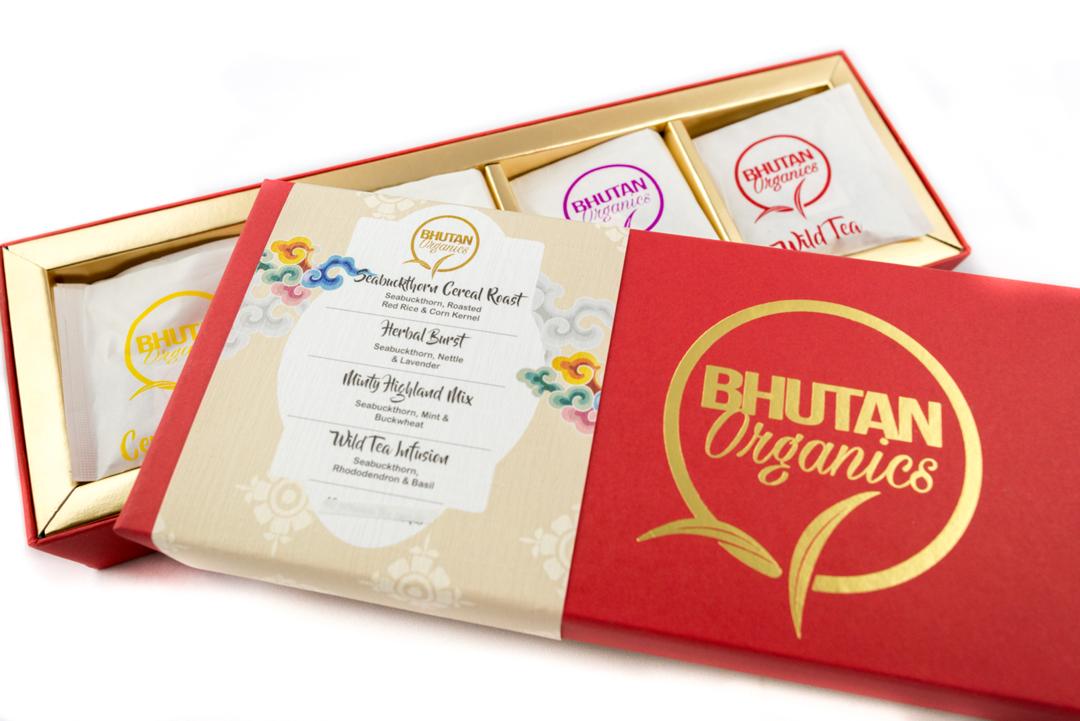 Bhutan Organics Red Gift Box All in One Mix Herbal Tea