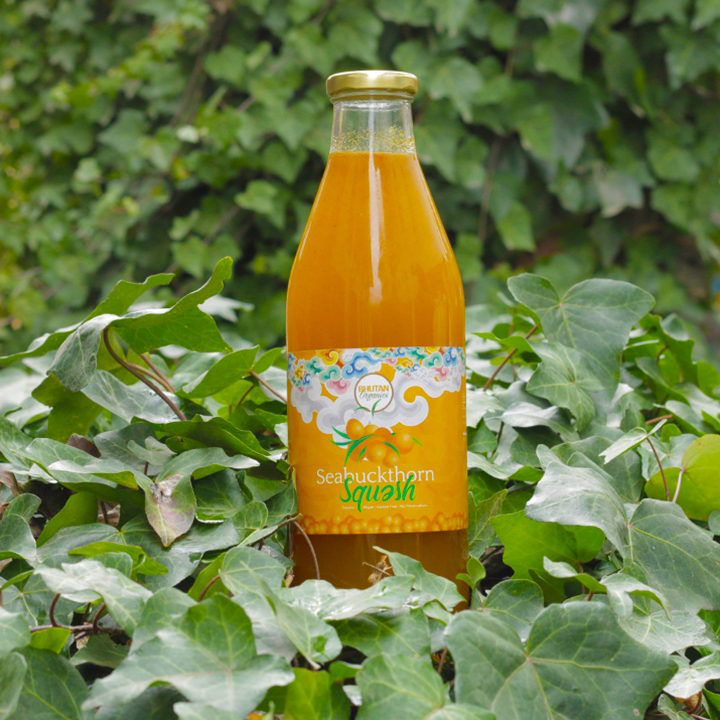 Bhutan Organics Seabuckthorn Squash Herbal Drink, 1000ml