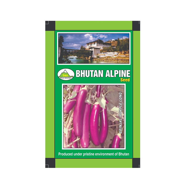 Bhutan Alpine Seed - Brinjal - Purple Long, 5 Gram