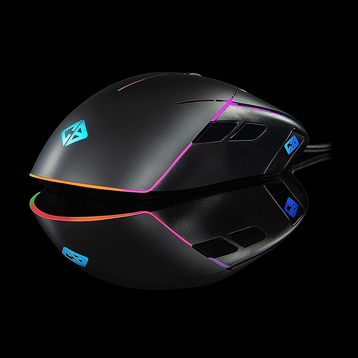 Cosmic Byte Gravity Lightweight RGB 6400 DPI Gaming Mouse with Sunplus IT 6651 Sensor, Software