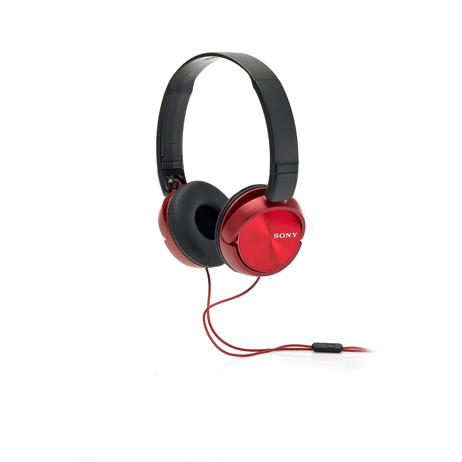 Sony MDR-ZX310AP Sound Monitoring Headphones Red