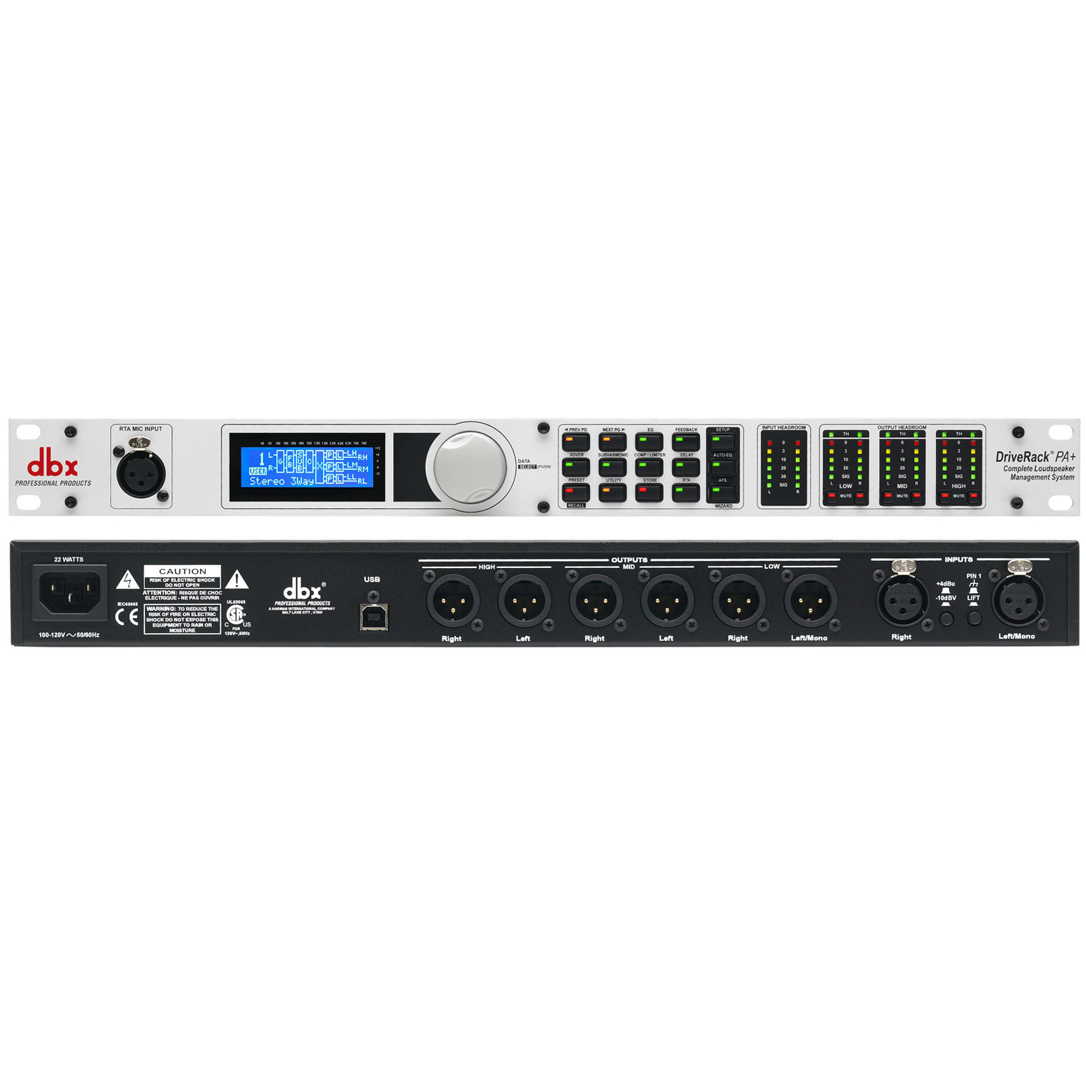 dbx DriveRack PA+ Complete Equalization and Loudspeaker Control System