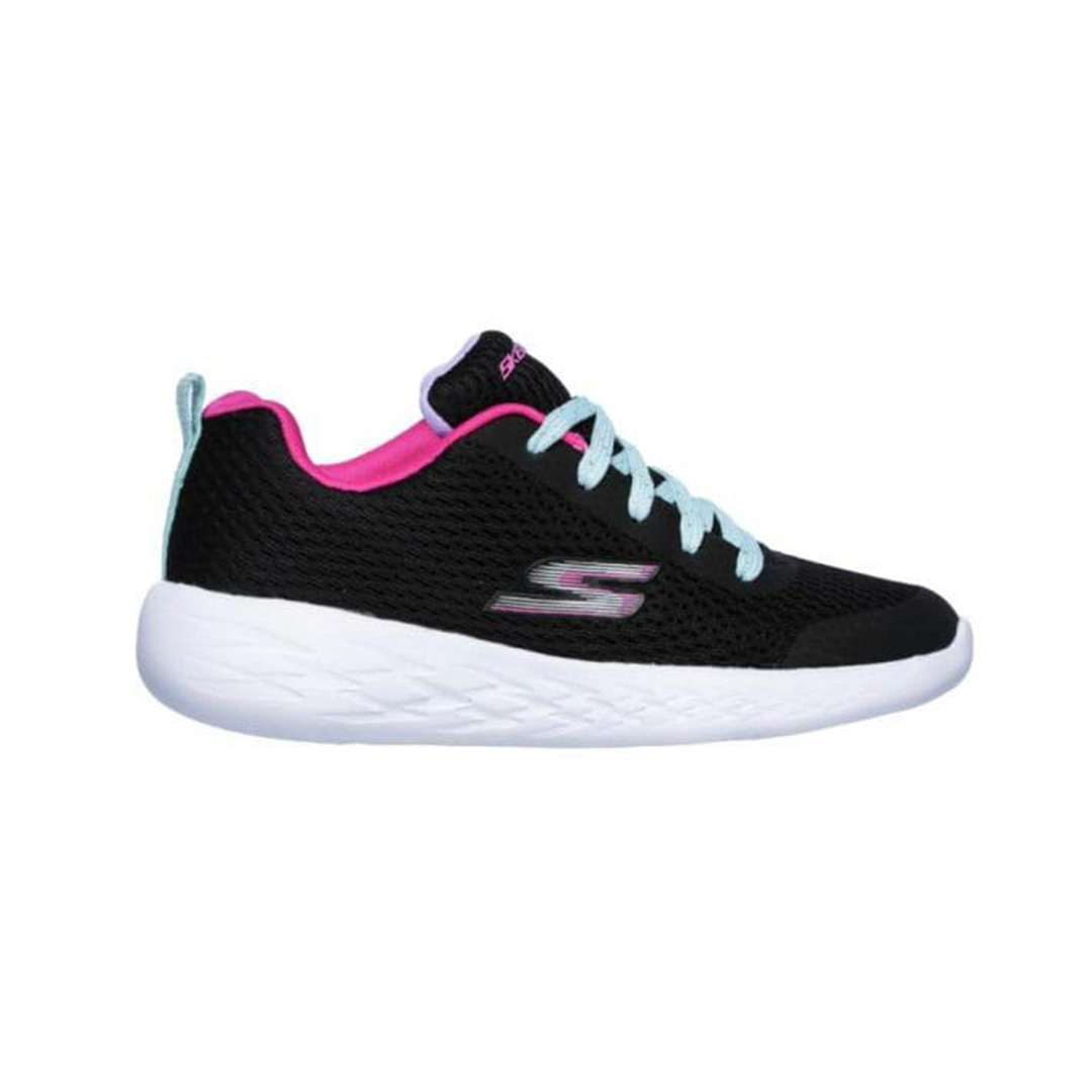 Skechers for Kids, Girls Skechers Go Run 600 - Fun Run - Black | Size: EUR 27.5