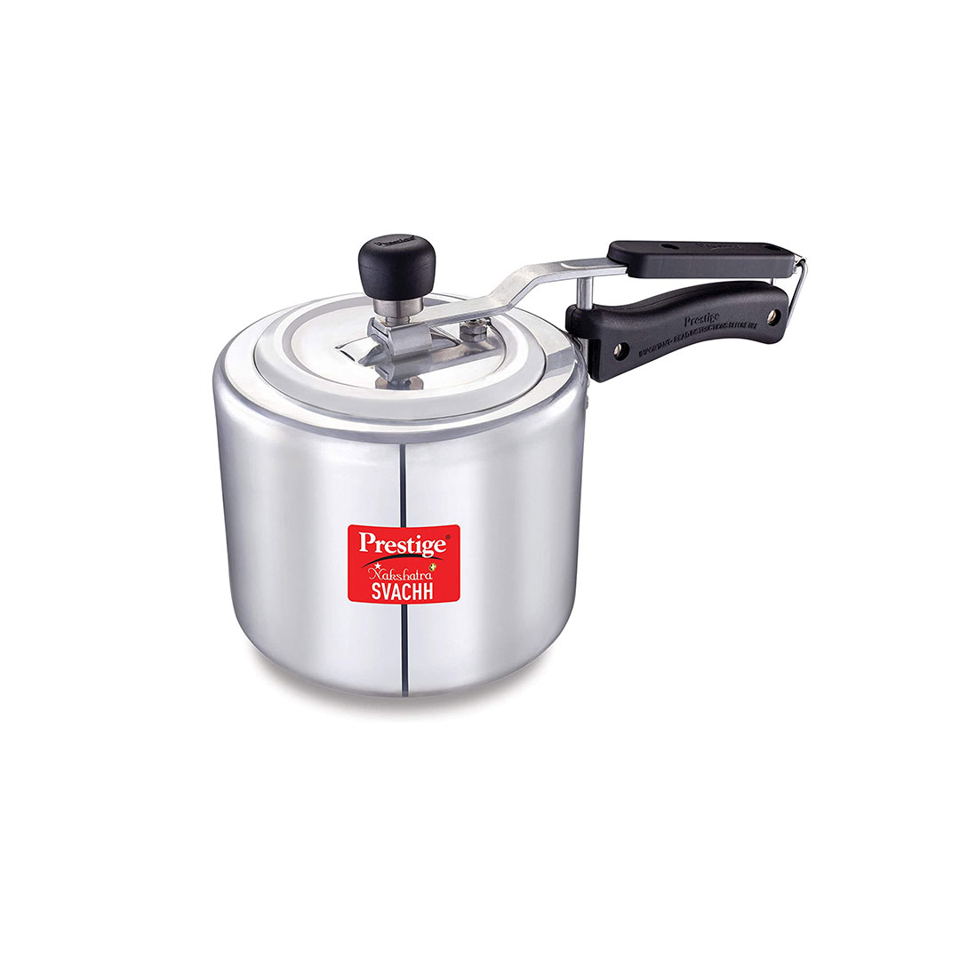 Prestige Nakshatra Plus Svachh Pressure Cooker 3L Aluminum Azha Pasa Azha Pasa