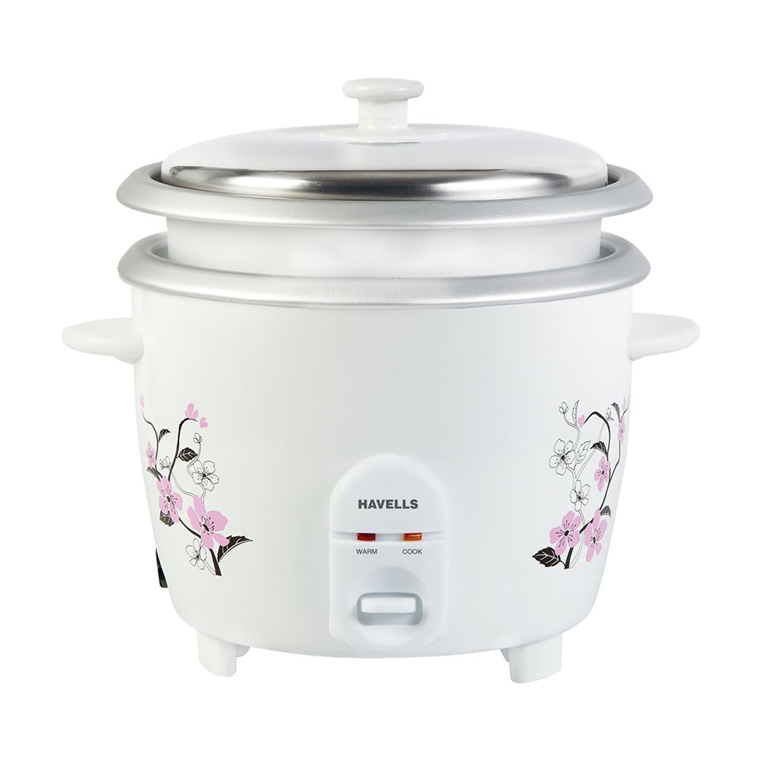 Havells E-Cook Plus 1.8-Litre Rice Cooker (White)