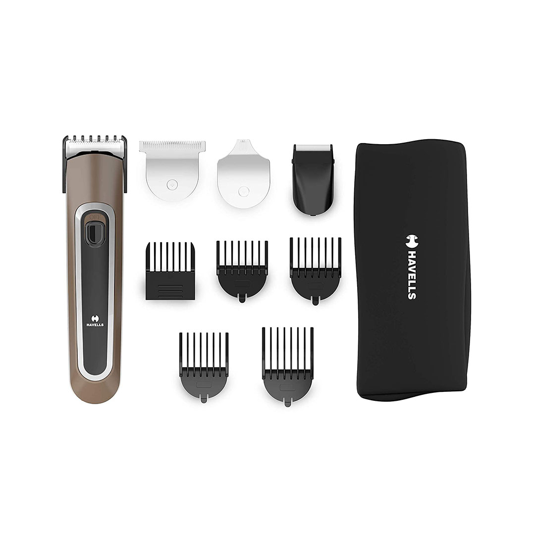 Havells 4-in-1 Grooming Kit for Beard & Hair Trimming - GS6451 - Brown