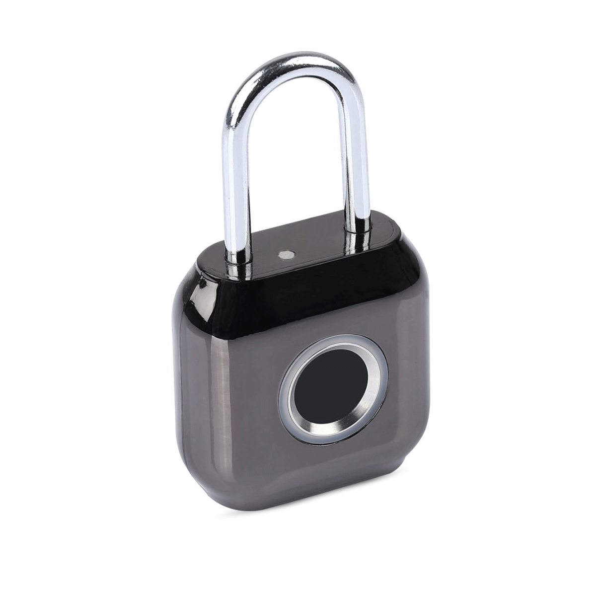 Portronics Biolock Fingerprint Padlock, Smart Lock With USB Charging Cable