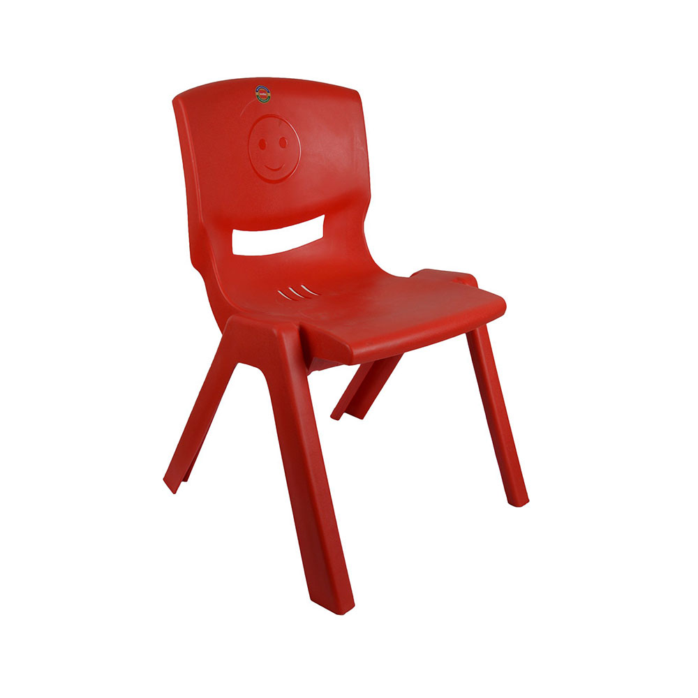 Cello Kids Armless Plastic Chair, For Home And Play School - Red