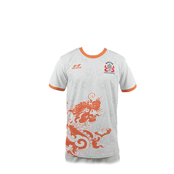 NIVIA Sportswear Football Jersey - White & Orange (Sizes 3XL)