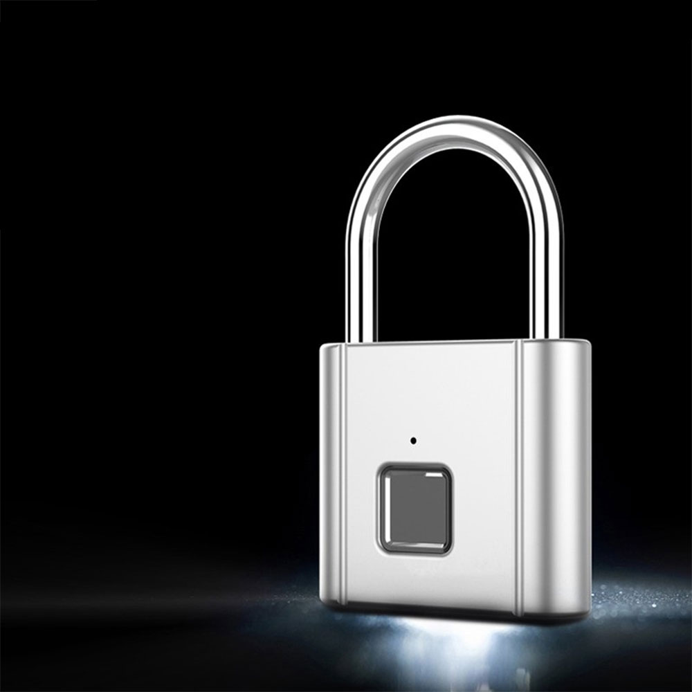 Hido Smart Lock Padlock Fingerprint Scan Padlock Smart Lock, With USB Charging Cable