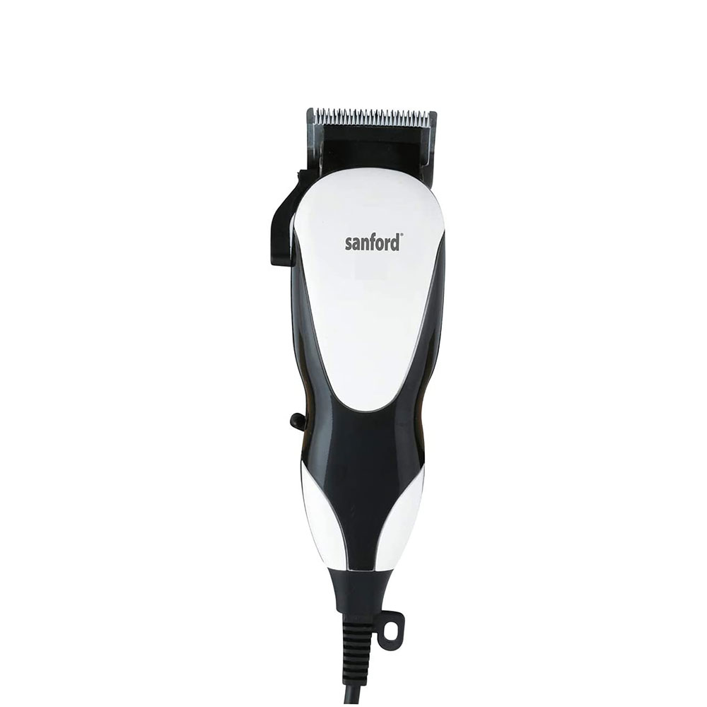 SANFORD Hair Clipper With Cilp On Comb Function For Men, Black & White - SF9706HC