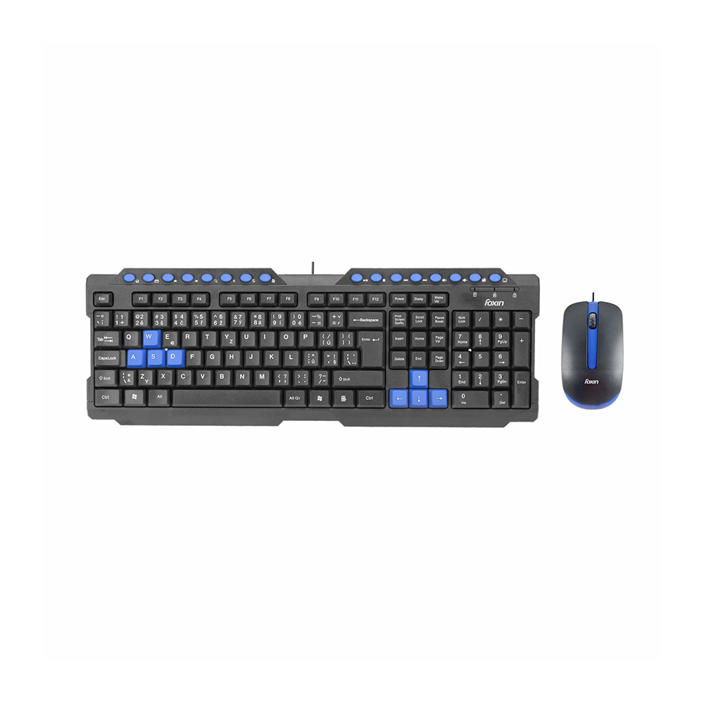Foxin FKM 506 Pro Black USB Wired Keyboard Mouse Combo