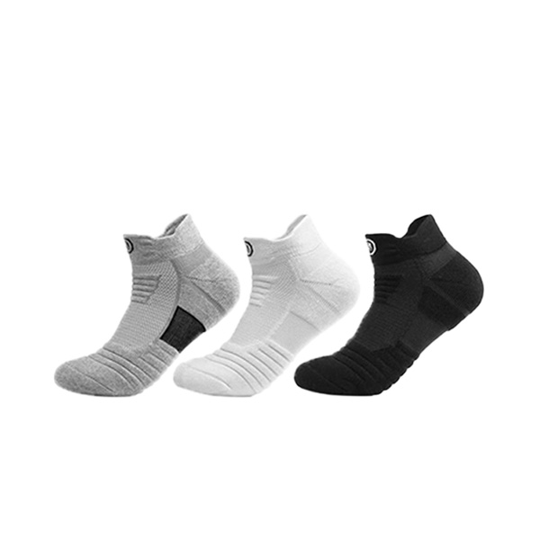 Donlima - Men's Professional Basketball Ankle Socks For Outdoor Sports | Black | White | Grey
