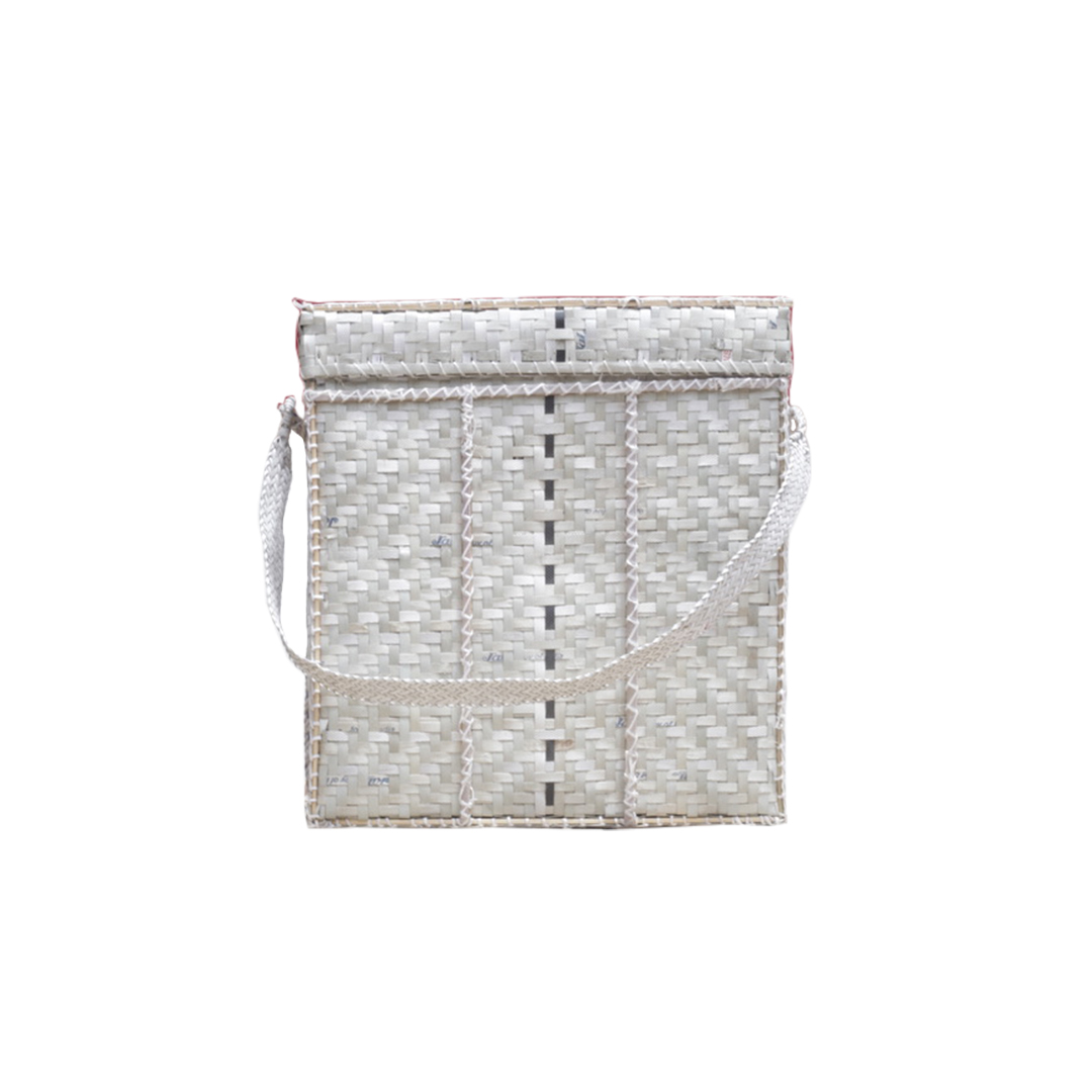 Aesthetic Bhutanese Hand Woven/Made Carry Basket Pattern 3 | Size: Medium | Dimensions: Length-40cm, Width-23cm, Height-43cm