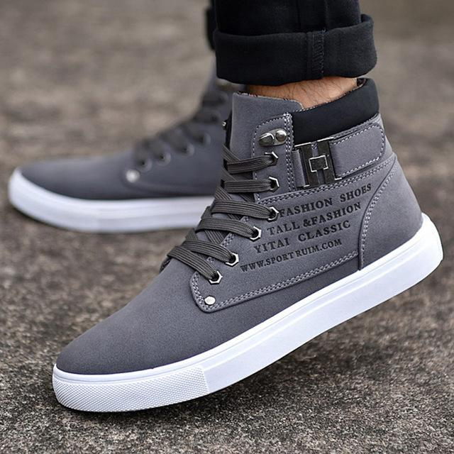 Ocean New Fashion Men's Leisure Martin Boots Antiskid Wear Resistant Shoes Lace-up Sneakers | EUR 42