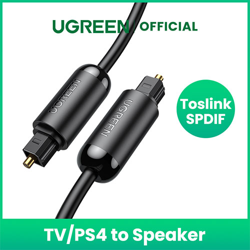 Ugreen 1/1.5/2/3M Digital Optical Audio Cable Toslink SPDIF Integrated Core For Xbox 360 Soundbar Blu-ray Player Amplifier Fiber Cable