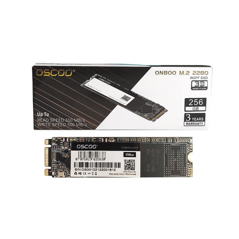 OSCOO M.2 Internal SSD, SATA III M.2 2280 Solid State Drive for Notebooks Tablets and Ultrabooks 256 GB