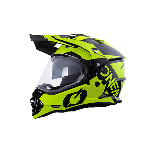 O'Neal Sierra Motorbike Helmet R V.22 XL, Motorcycle | Black/White & Neon Yellow/Black