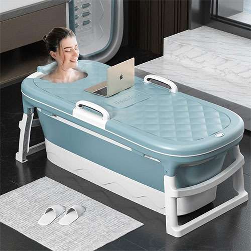 Foldable Bath Tub, Blue