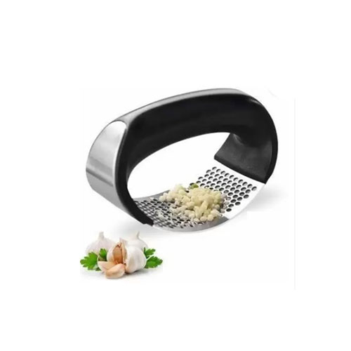 Stineless Steel Garlic Press Crusher, Crusher, Squeezer, Masher and Lemon Juicer Garlic Press (Steel)