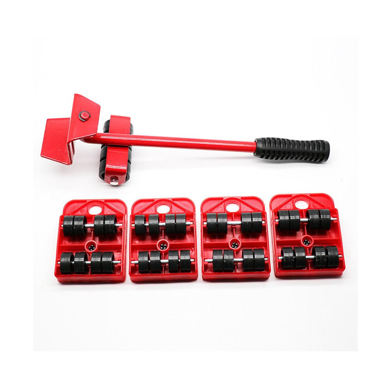 5Pcs Furniture Moving Heavy Hand Tool Set Furniture Lifter Mover for Sofa Bed Cabinet Wheel Bar + Mover Roller Transport | Moving Helpers Max 150kg Lift