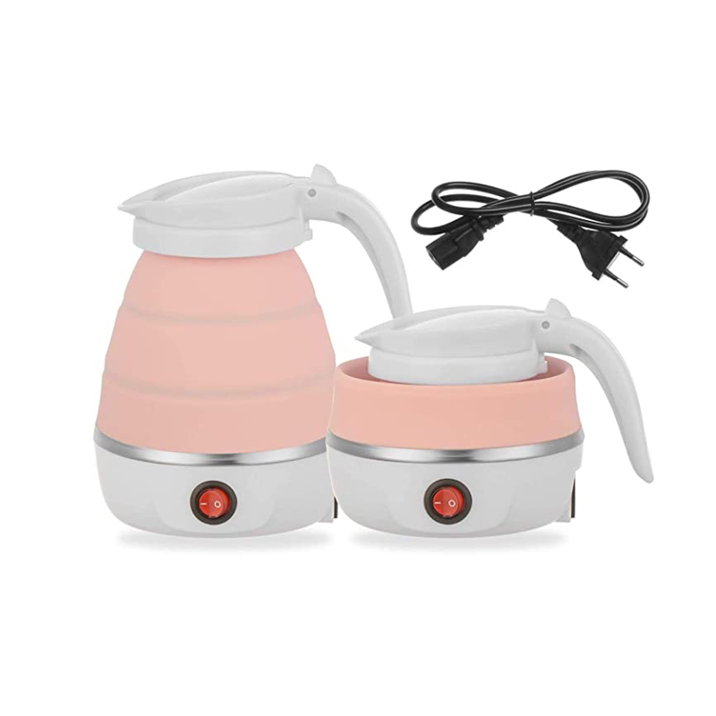 Foldable Electric Travel Kettle Silicone Collapsible and Dual Voltage