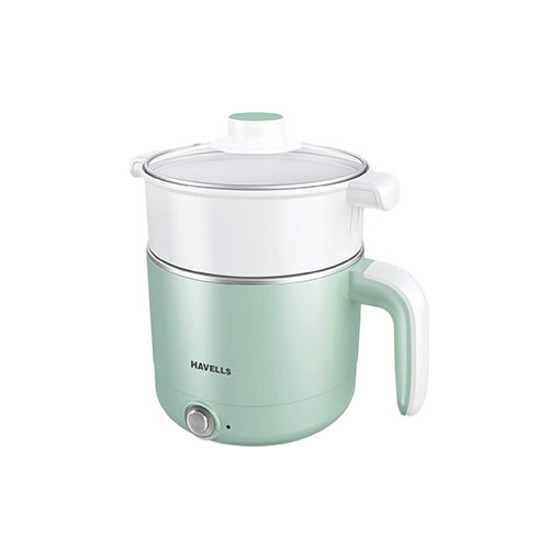 Havells Capture 1.2L Multi Cook Kettle with Steamer 650W