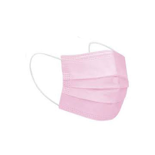 Disposable Medical Face Mask for Adults (50 Pcs Pack) - Pink