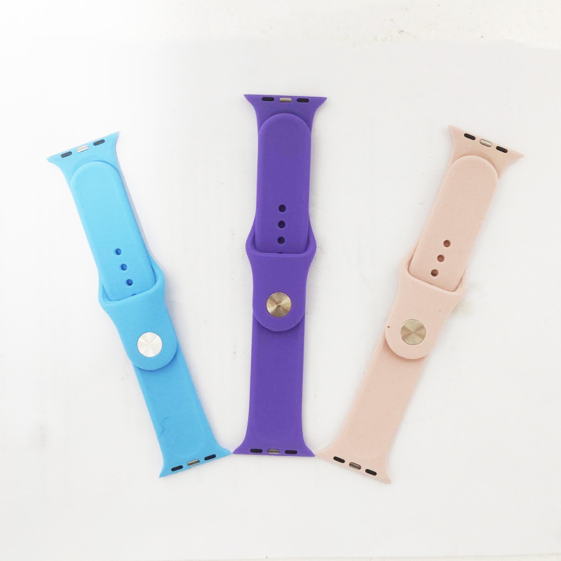 Smart Watch Strap 42/44 mm Silicon Loop Strap for Apple Watch | Colors: Sky Blue, Purple & Pink
