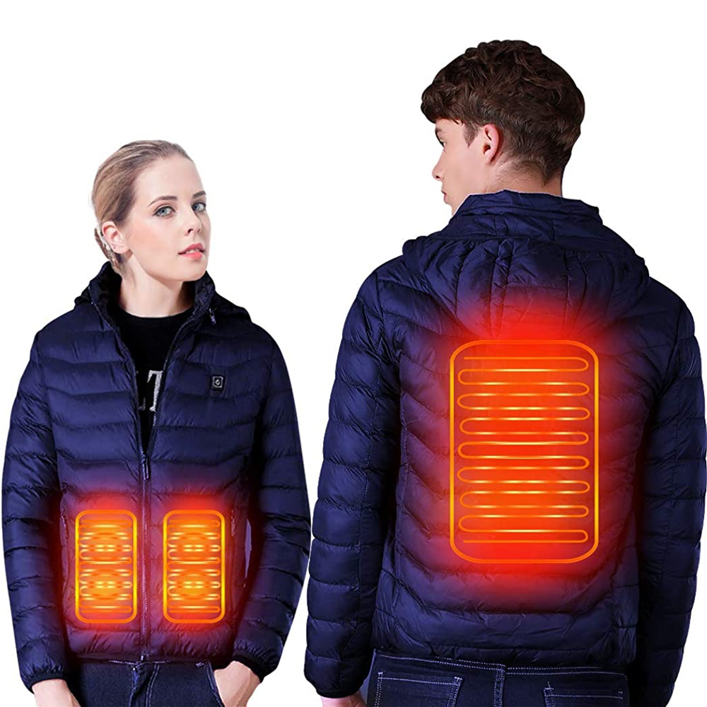 Electric Heating Winter Jacket | Keep Warm with USB Port for Backup Charger Device for Heating Current Supply