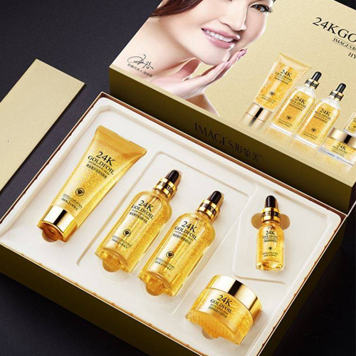 24K GoldFoil Skincare Set | Hydration Skin Repair Moisturizing Elastic Skin Brightening Anti Aging Mosturize Dry Dull Skin