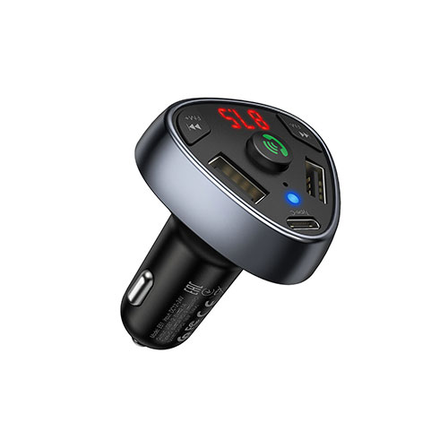 Hoco E51 Road Treasure Car Bluetooth FM Transmitter - Black