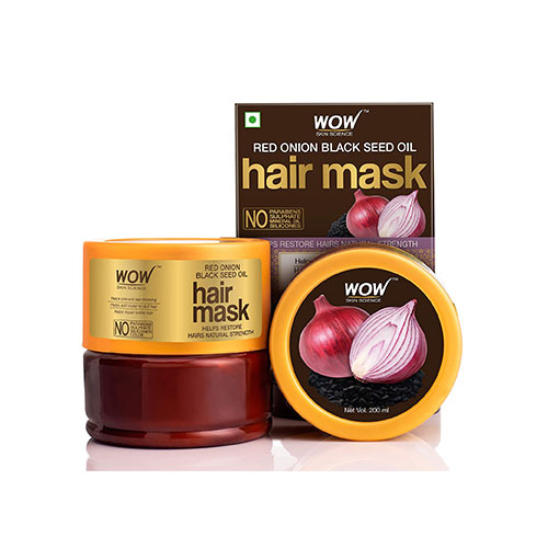 Wow Skin Science Red Onion Black Seed Oil Hair Mask With Red Onion Seed Oil Extract and Black Seed Oil | 200ML
