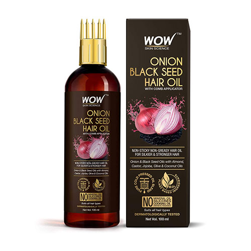 Wow Skin Science Onion Black Seed Hair Oil - Controls Hair Loss - No  Mineral Oil & Silicone | 200 ML | Ngori Tsha Lay Gay Si Nu | Azha Pasa