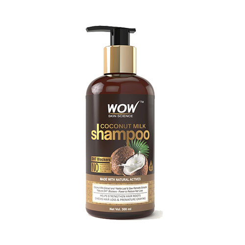 Wow Skin Science Coconut Milk Shampoo, No Sulphate, Silicon's, Parabens & Color | 300ML