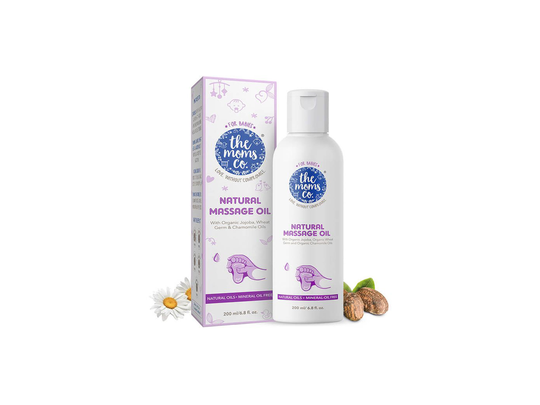 The Moms Co. Natural Baby Massage Oil (200ml)