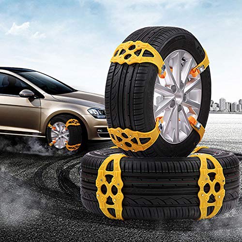 Car Tire Snow Chains, Car Tyre Chain, Winter Anti-Skid Wheel Chain (8Pcs)
