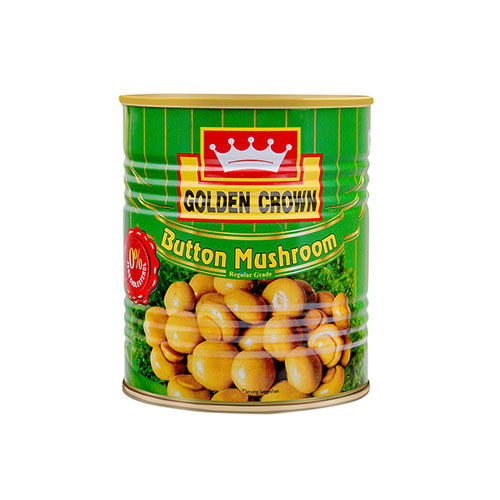 Golden Crown Button Mushroom Tin, 800g