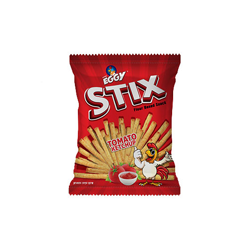 Ifad Eggy Stix Tomato Ketchup Snacks, 20g