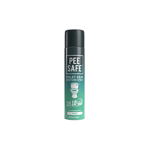 Pee Safe Toilet Seat Sanitizer Spray (75ml) - Mint | Reduces The Risk Of UTI & Other Infections | Kills 99.9% Germs & Travel Friendly