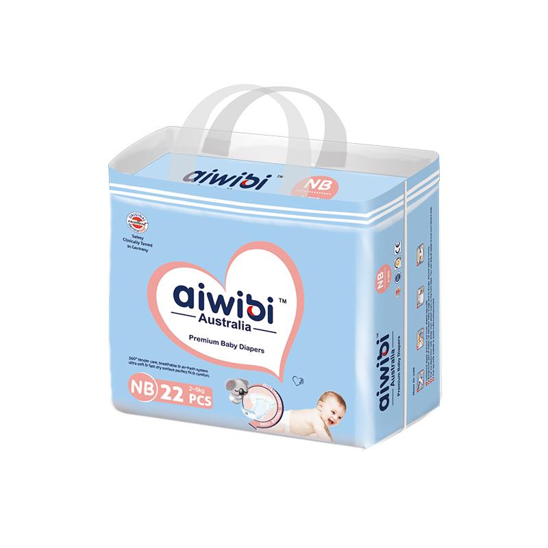 Aiwibi Baby Diapers - NB(2-5Kg) - 22pcs