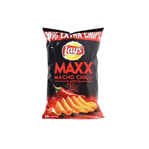 Lay's Maxx Macho Potato Chips - Chilli Flavour, 39.6g